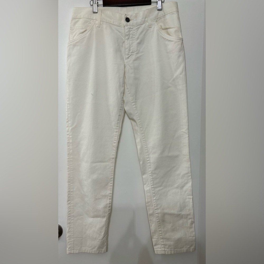 DOLCE & GABBANA men’s white 100% cotton denim jeans size 48 Made in Italy